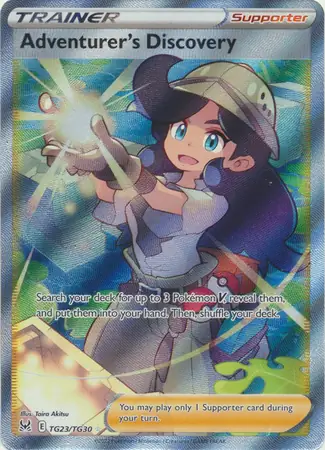 Adventurer's Discovery #TG23 from Lost Origin Pokémon card set