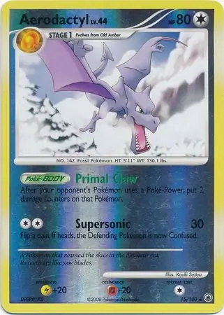 Aerodactyl [Reverse Holo] #15 from Majestic Dawn Pokémon card set