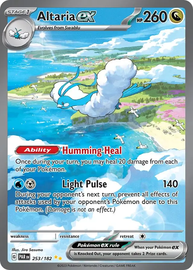 Altaria ex #253 from Paradox Rift Pokémon card set
