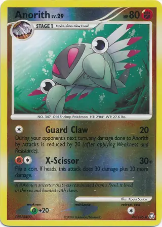 Anorith [Reverse Holo] #46 Pokémon Card from Pokemon Legends Awakened Set 