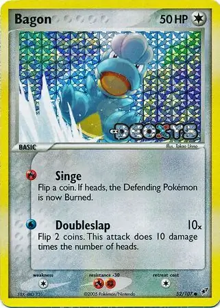 Bagon [Reverse Holo] #52 Pokémon Card from Pokemon Arceus Set 