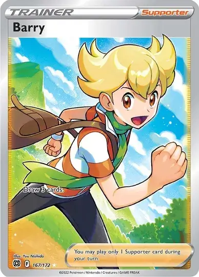 Barry #167 from Brilliant Stars Pokémon card set