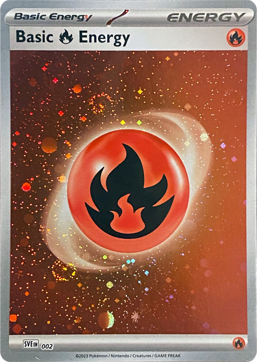 Basic Fire Energy [Holo] #10 Pokémon Card from Pokemon Scarlet & Violet 151 Set 