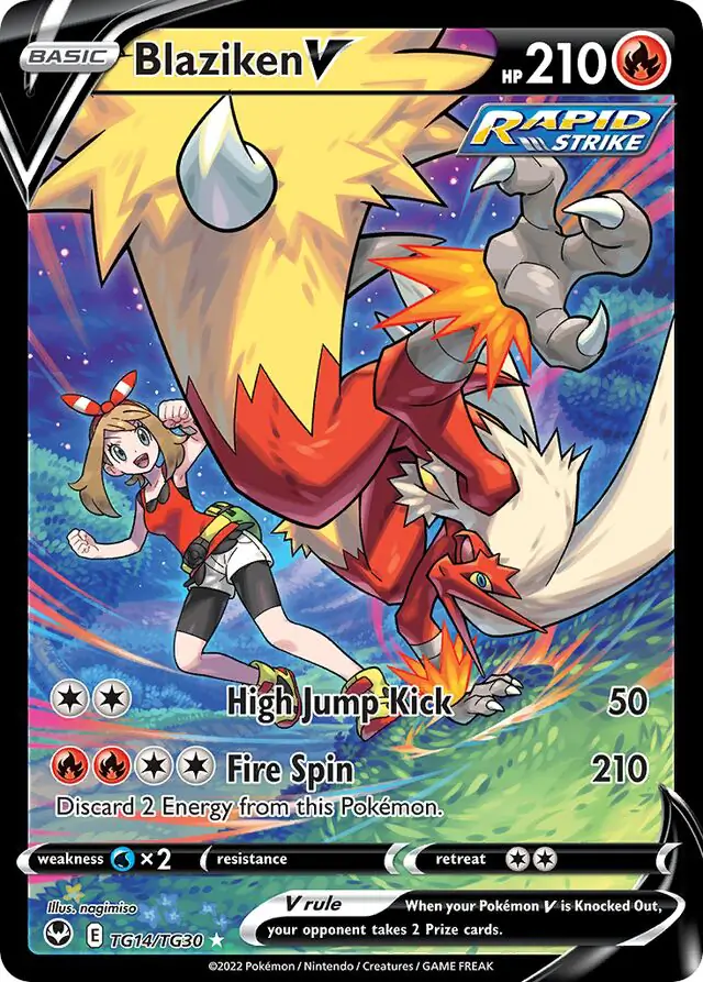 Blaziken V #TG14 Pokémon Card from Pokemon Japanese Paradigm Trigger Set