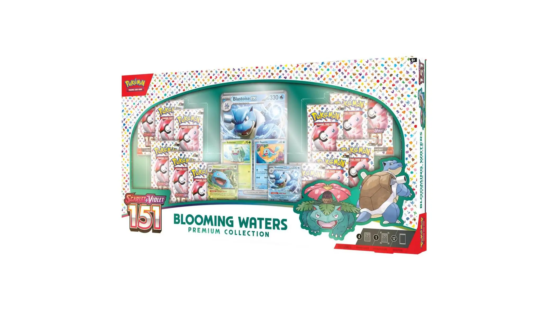 Blooming Waters Premium Collection Box from Scarlet & Violet 151 Pokémon card set