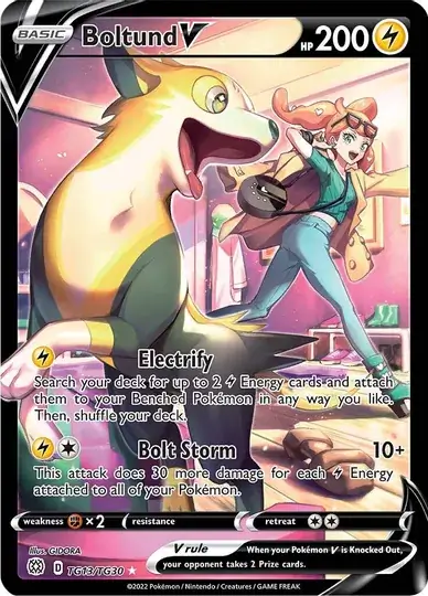 Boltund V #TG13 from Brilliant Stars Pokémon card set