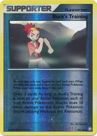 Buck's Training [Reverse Holo] #130 Pokémon Card from Pokemon Legends Awakened Set 