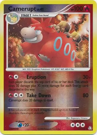 Camerupt [Reverse Holo] #47 Pokémon Card from Pokemon Legends Awakened Set 