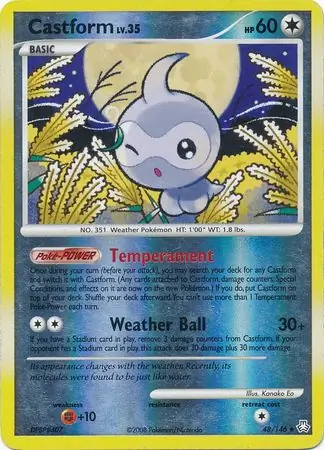 Castform [Reverse Holo] #48 Pokémon Card from Pokemon Legends Awakened Set 