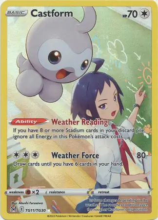 Castform #TG11 Pokémon Card from Pokemon Lost Origin Set