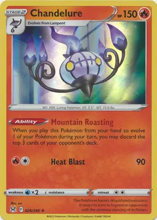 Chandelure [Holo] #26 from Trick Or Trade 2023 Pokémon card set