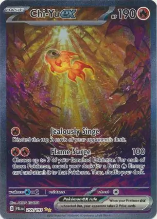 Chi-Yu ex #259 from Paldea Evolved Pokémon card set