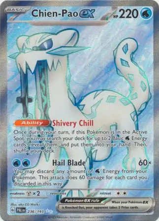 Chien-Pao ex #236 from Paldea Evolved Pokémon card set