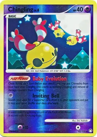 Chingling [Reverse Holo] #42 from Mysterious Treasures Pokémon card set