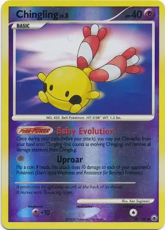 Chingling [Reverse Holo] #58 from Majestic Dawn Pokémon card set