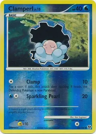 Clamperl [Reverse Holo] #64 Pokémon Card from Pokemon Great Encounters Set 