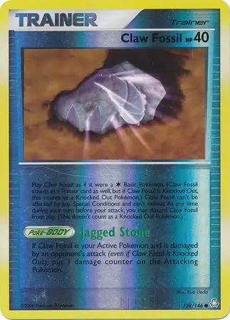 Claw Fossil [Reverse Holo] #138 Pokémon Card from Pokemon Legends Awakened Set 