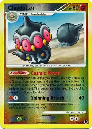 Claydol [Reverse Holo] #15 from Great Encounters Pokémon card set