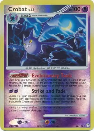Crobat [Reverse Holo] #23 Pokémon Card from Pokemon Mysterious Treasures Set 