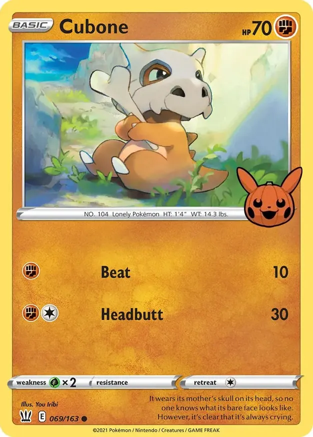Cubone #69 Pokémon Card from Pokemon Battle Styles Set