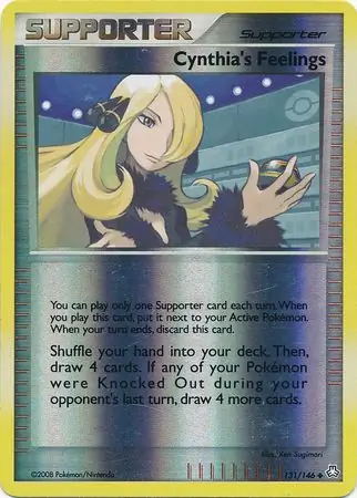 Cynthia's Feelings [Reverse Holo] #131 from Legends Awakened Pokémon card set