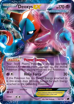 Deoxys EX [Jumbo] #53 from Plasma Freeze Pokémon card set