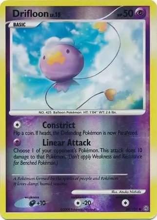 Drifloon [Reverse Holo] #58 Pokémon Card from Pokemon Stormfront Set 