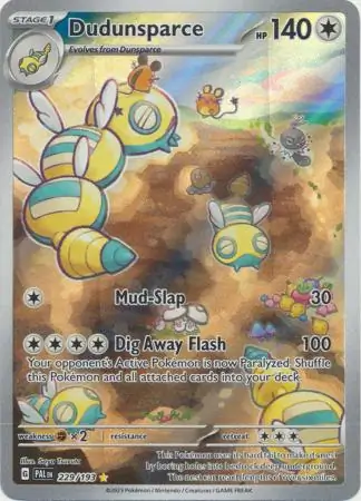 Dudunsparce #229 from Paldea Evolved Pokémon card set