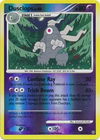 Dusclops [Reverse Holo] #35 Pokémon Card from Pokemon Stormfront Set 