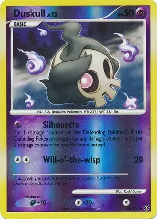 Duskull [Reverse Holo] #59 Pokémon Card from Pokemon Stormfront Set 