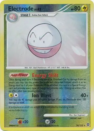 Electrode [Reverse Holo] #26 Pokémon Card from Pokemon Secret Wonders Set 
