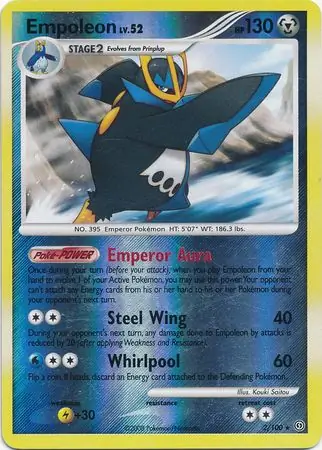 Empoleon [Reverse Holo] #2 Pokémon Card from Pokemon Stormfront Set 