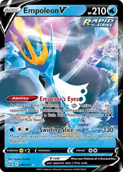 Empoleon V [Prize Pack] #40 Pokémon Card from Pokemon Battle Styles Set 