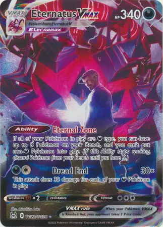 Eternatus VMAX #TG22 from Lost Origin Pokémon card set