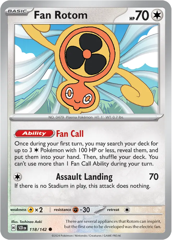 Fan Rotom [Premier Ball League Judge] #118 from Stellar Crown Pokémon card set