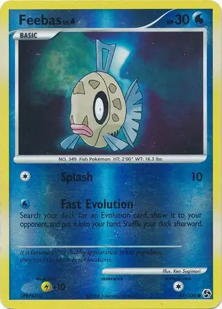 Feebas [Reverse Holo] #67 from Great Encounters Pokémon card set