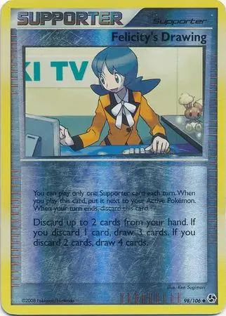 Felicity's Drawing [Reverse Holo] #98 from Great Encounters Pokémon card set