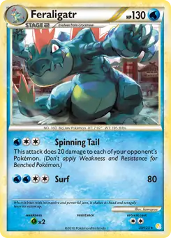 Feraligatr [Cracked Ice] #20 from Heartgold & Soulsilver Pokémon card set