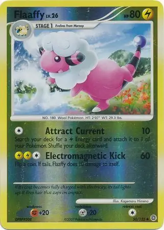 Flaaffy [Reverse Holo] #50 from Secret Wonders Pokémon card set