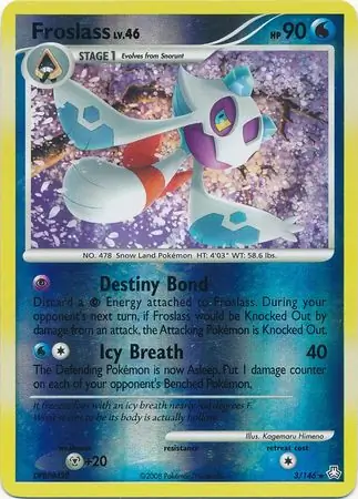 Froslass [Reverse Holo] #3 from Legends Awakened Pokémon card set
