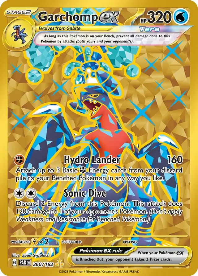 Garchomp ex #260 Pokémon Card from Pokemon Paradox Rift Set