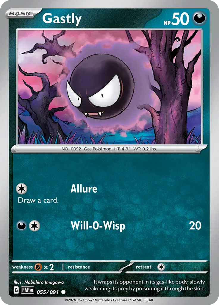 Gastly #55 from Chilling Reign Pokémon card set
