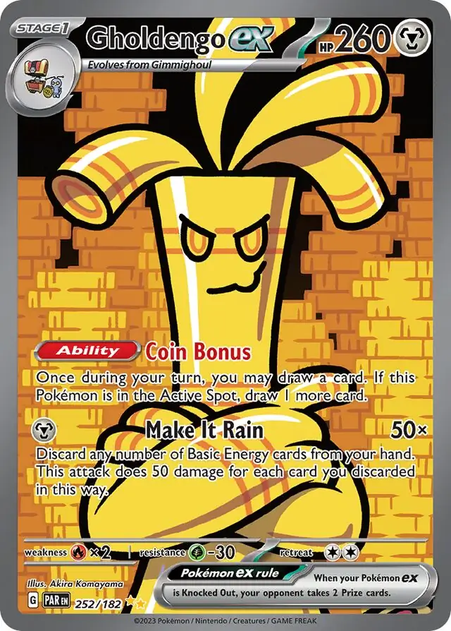Gholdengo ex #252 from Paradox Rift Pokémon card set