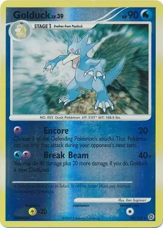 Golduck [Reverse Holo] #28 from Secret Wonders Pokémon card set