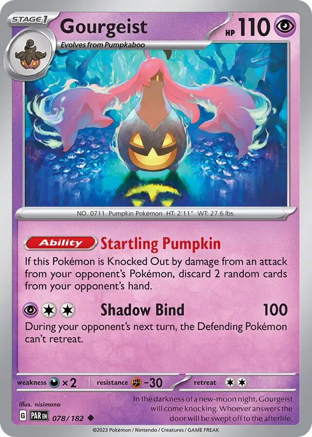 Gourgeist #78 Pokémon Card from Pokemon Paradox Rift Set