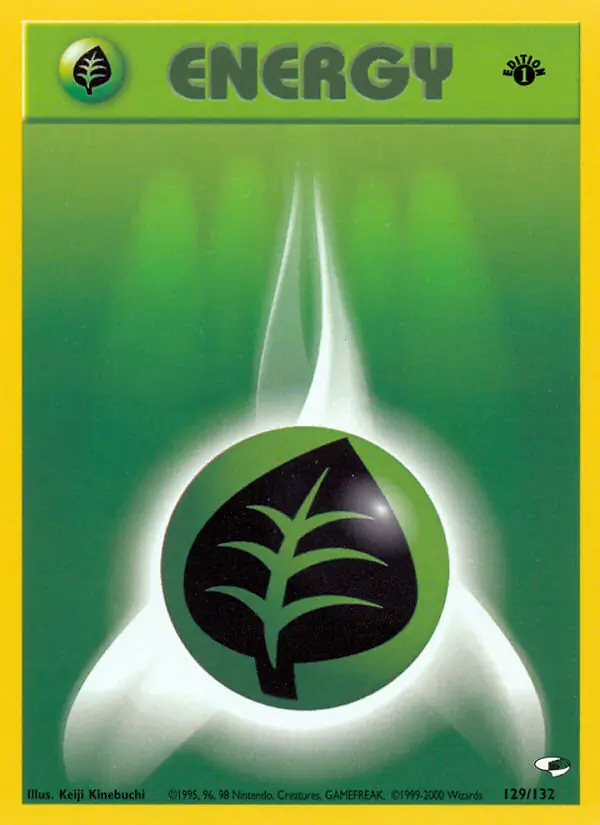Grass Energy #129 Pokémon Card from Pokemon Gym Heroes Set