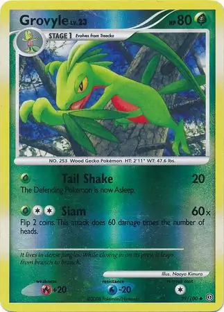 Grovyle [Reverse Holo] #39 Pokémon Card from Pokemon Arceus Set 