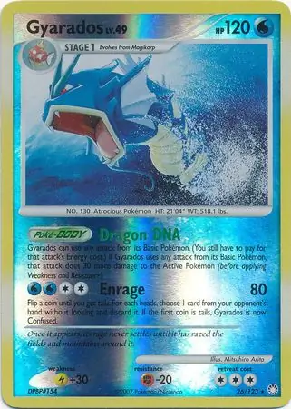 Gyarados [Reverse Holo] #26 from Mysterious Treasures Pokémon card set