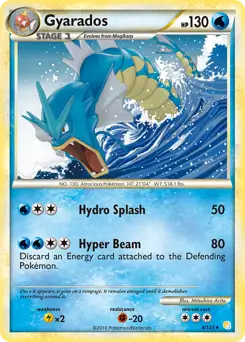 Gyarados [Cracked Ice] #4 from Heartgold & Soulsilver Pokémon card set