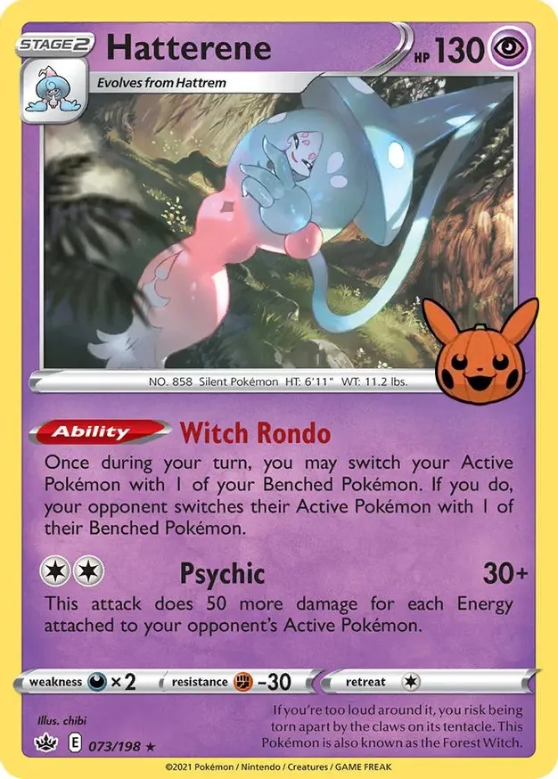 Hatterene [Holo] #73 Pokémon Card from Pokemon Trick or Trade 2022 Set 